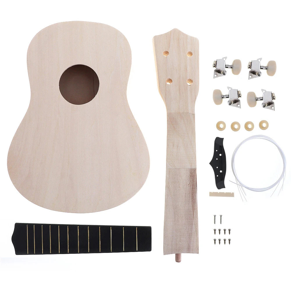 21 Inch Ukulele DIY Kit Hawaii Guitar Assembly for Beginners - Your Guitar Buddy