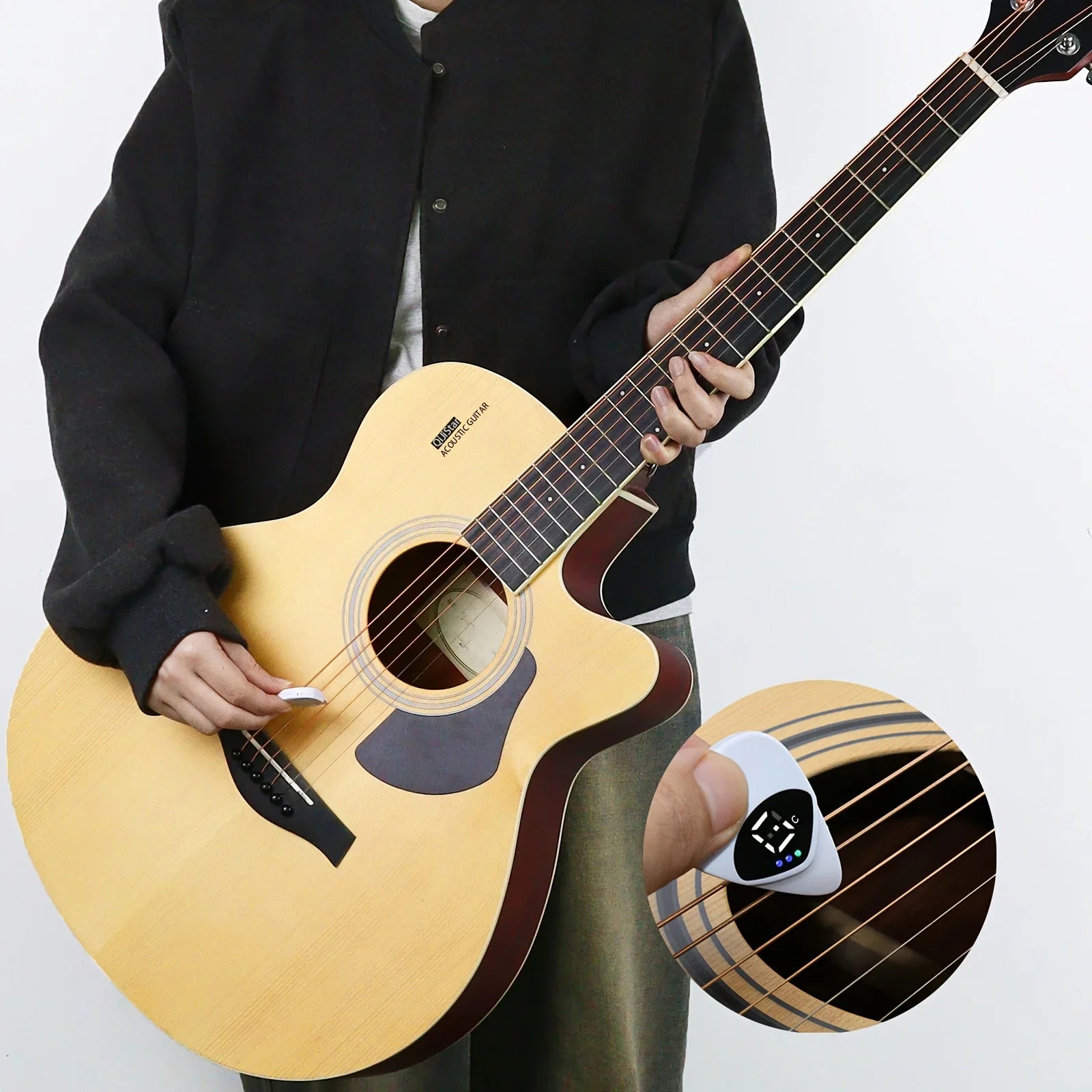 2-In-1 Guitar Pick & Tuner - Portable Multi-Purpose - Your Guitar Buddy