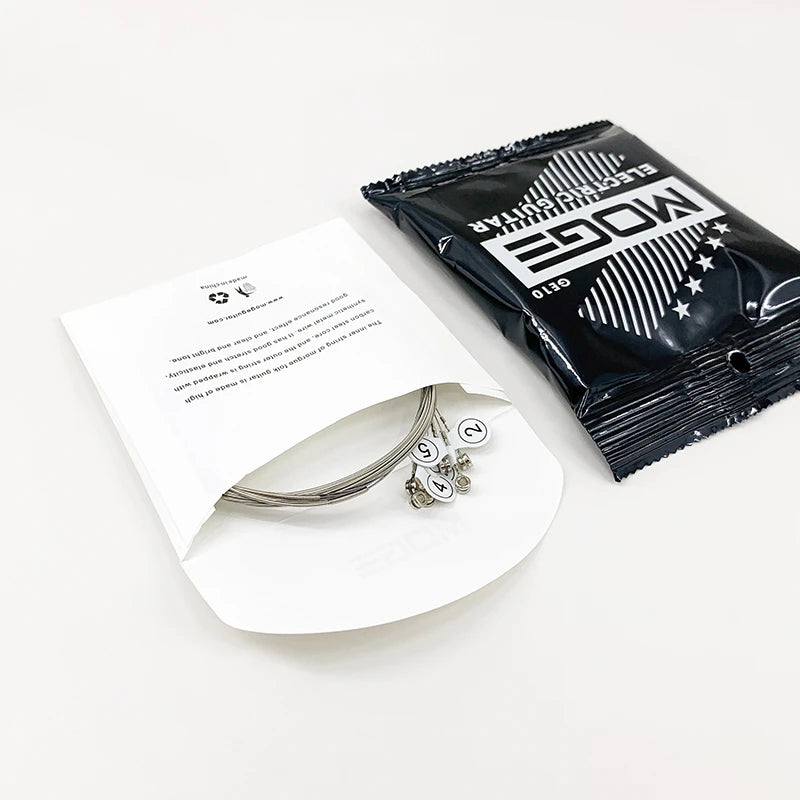 MOGE Hexagonal Carbon Steel Electric Guitar Strings Nickel Alloy Super Light - Your Guitar Buddy