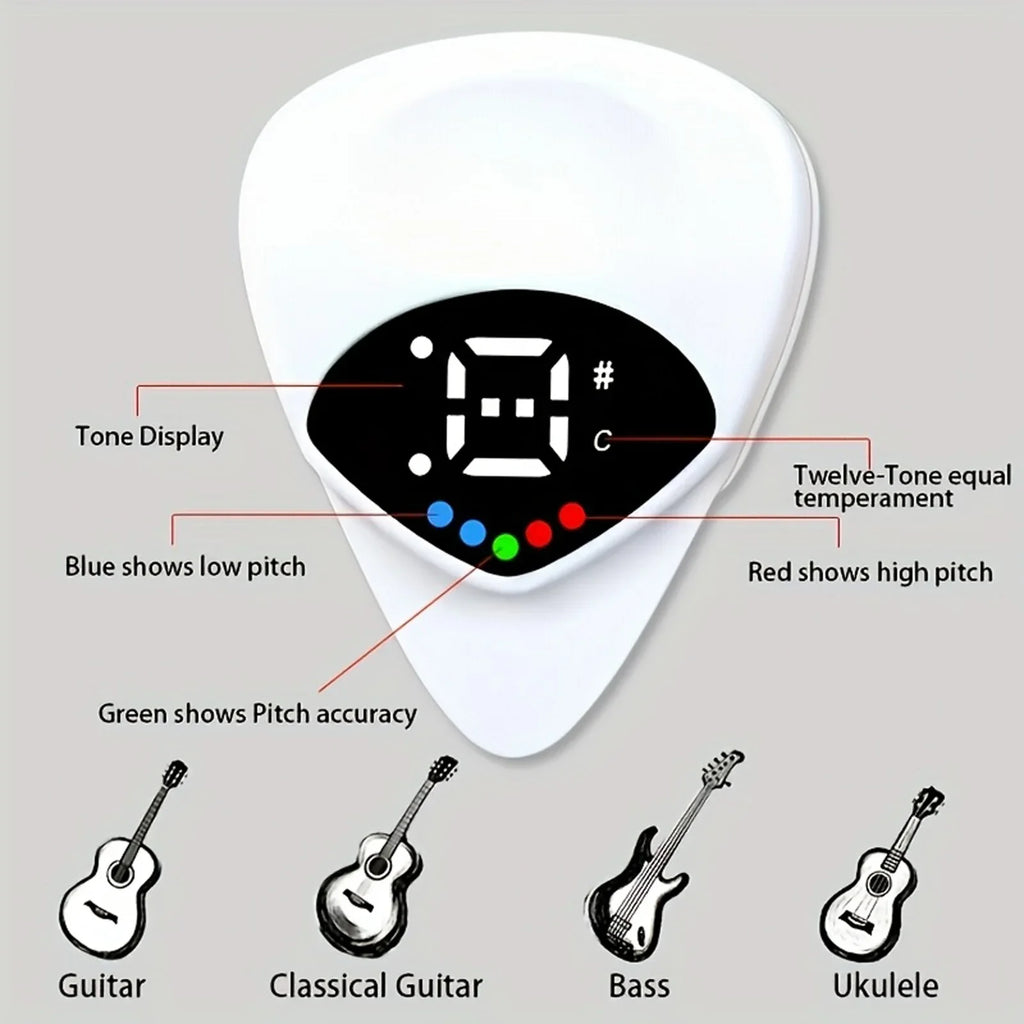 2-In-1 Guitar Pick & Tuner - Portable Multi-Purpose - Your Guitar Buddy